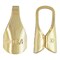 JewelrySupply Gold Filled End Caps - Professional Jewelry Connectors for Necklaces & Bracelets (old by the Pair)